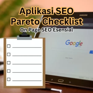 Aplikasi SEO Pareto Checklist