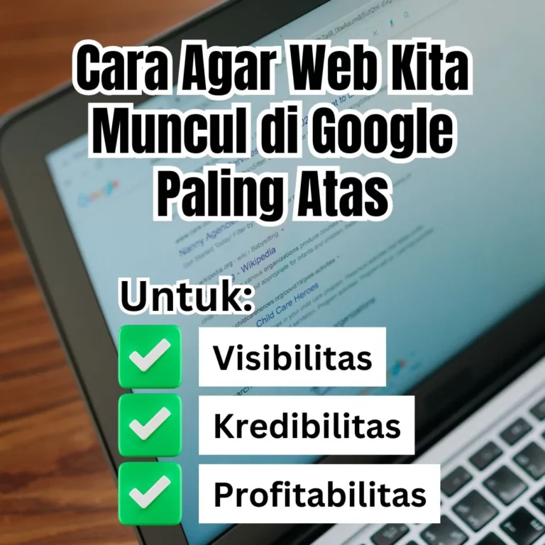 agar web kita muncul di google