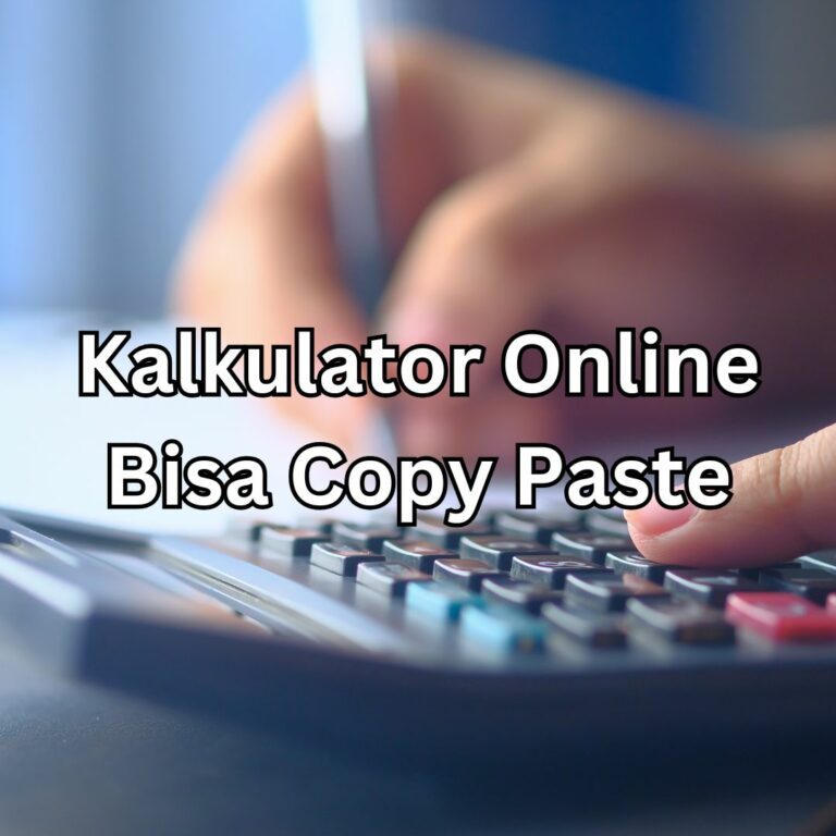 Kalkulator Online Bisa Copy Paste