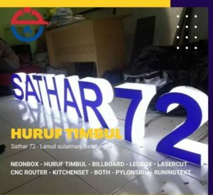 Jasa Pembuatan Huruf Timbul Bandung | 0858-9000-0491