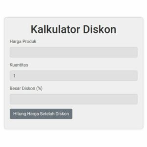 kalkulator diskon