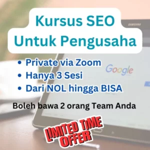 Kursus SEO Untuk Pengusaha – Private via Zoom